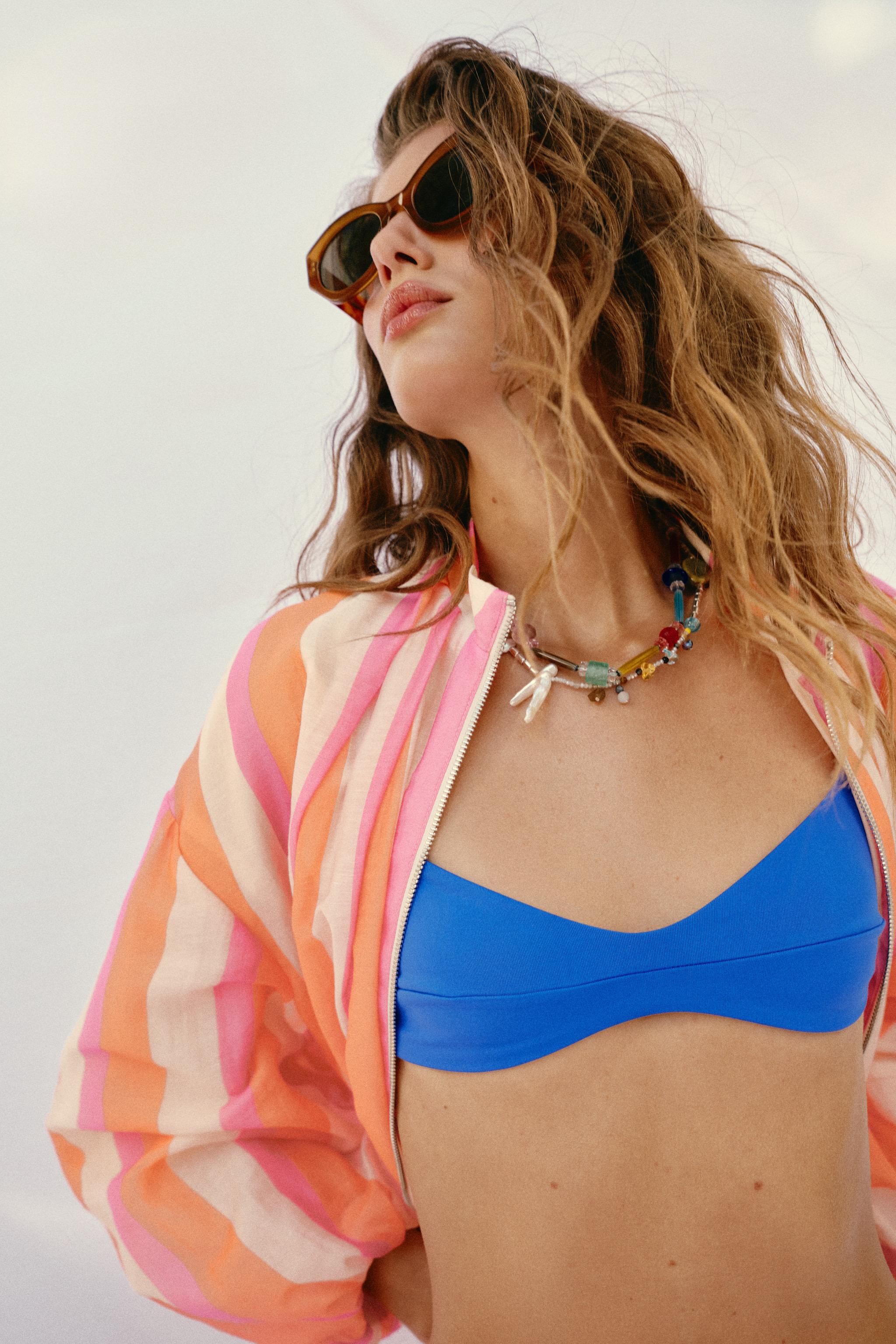 STRIPED BOMBER JACKET